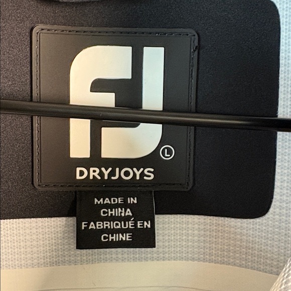 FOOTJOY Dry Joys Hydrolite Golf Rain Zip Blue White Jacket size large - Picture 7 of 8
